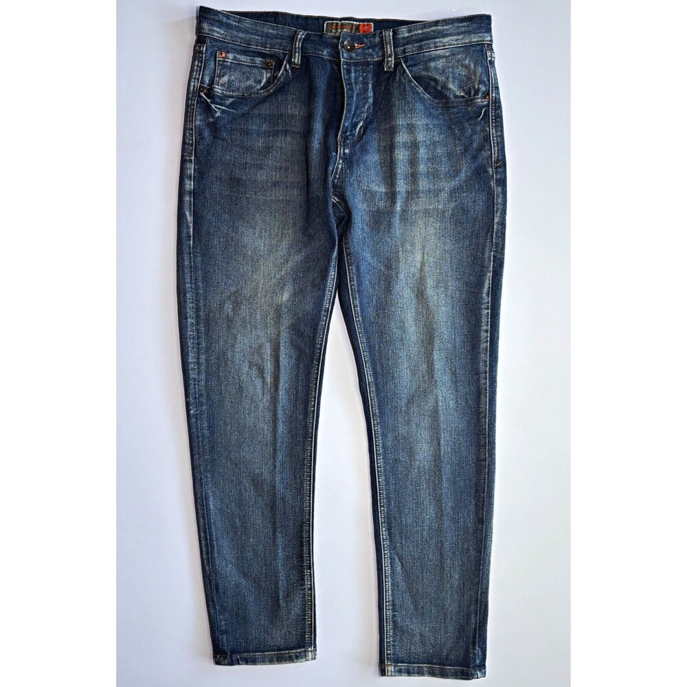 Weatherproof Men’s Skinny Fit Blue Denim Jeans Medium Wash